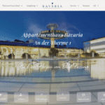Screenshot Appartementhaus Bavaria Webseite